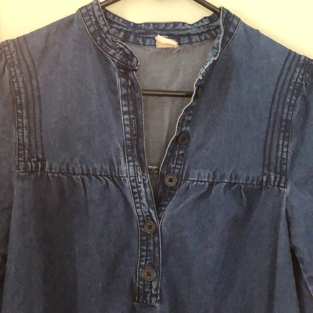 Blue denim shift/tunic dress GUC - Picture 3 of 6